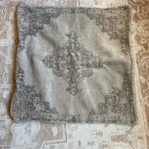 Pottery Barn Light Gray Pillow Cover